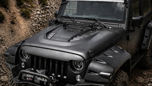 Jeep Wrangler JK with vented steel hood