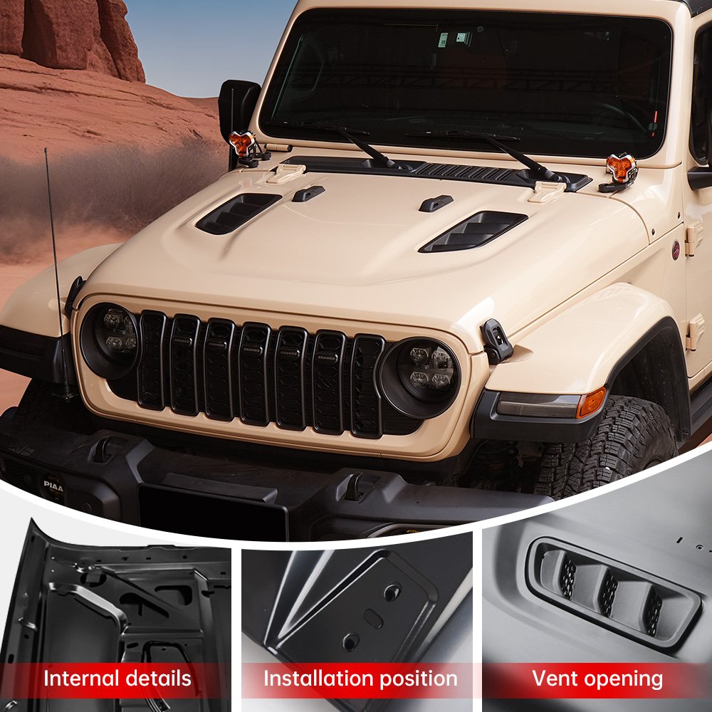 JL vented hood vent and installation detail