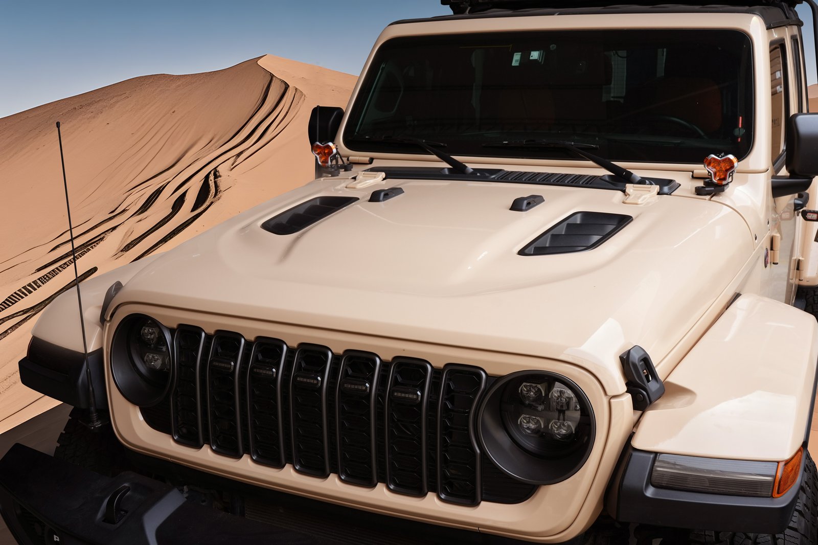 JL vented hood installed — front view